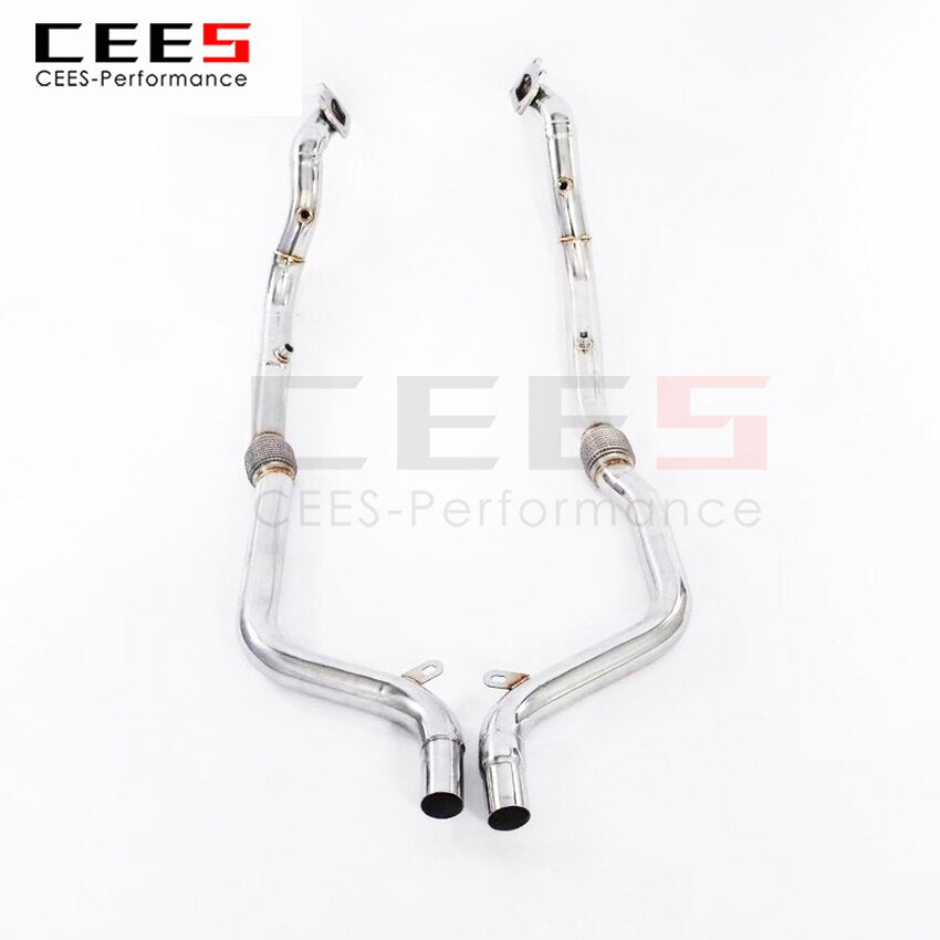 CEES Exhaust System For Dodge Challenger 3.6L Headers Without Catalyst No cat Downpipe Manifold Stainless Steel Car Accessories