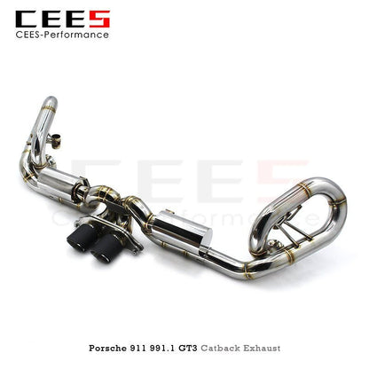 CEES Catback Exhaust for Porsche 911 991.1 GT3 3.8T 2010-2016 Escape 304 Stainless Steel Exhaust Muffler Pipe Car Exhaust System