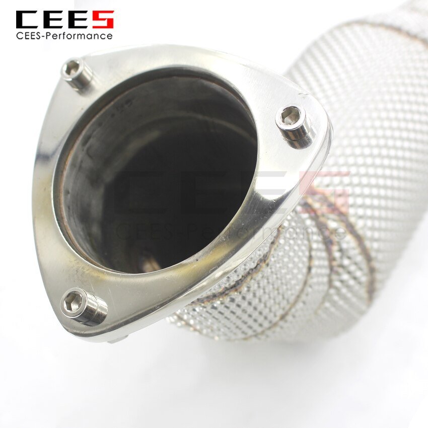 CEES Exhaust System For Maserati GT 4.2 Headers With Catalyst Test Pipe Converter High Flow Catted Downpipe Car Accessories