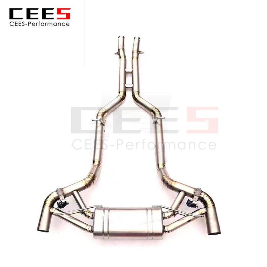 CEES Exhaust System For Mercedes-Benz AMG GT GTS GTR  4.0T Valve Muffler Catback Escape Tubo Escape Coche Terminale Scarico Auto