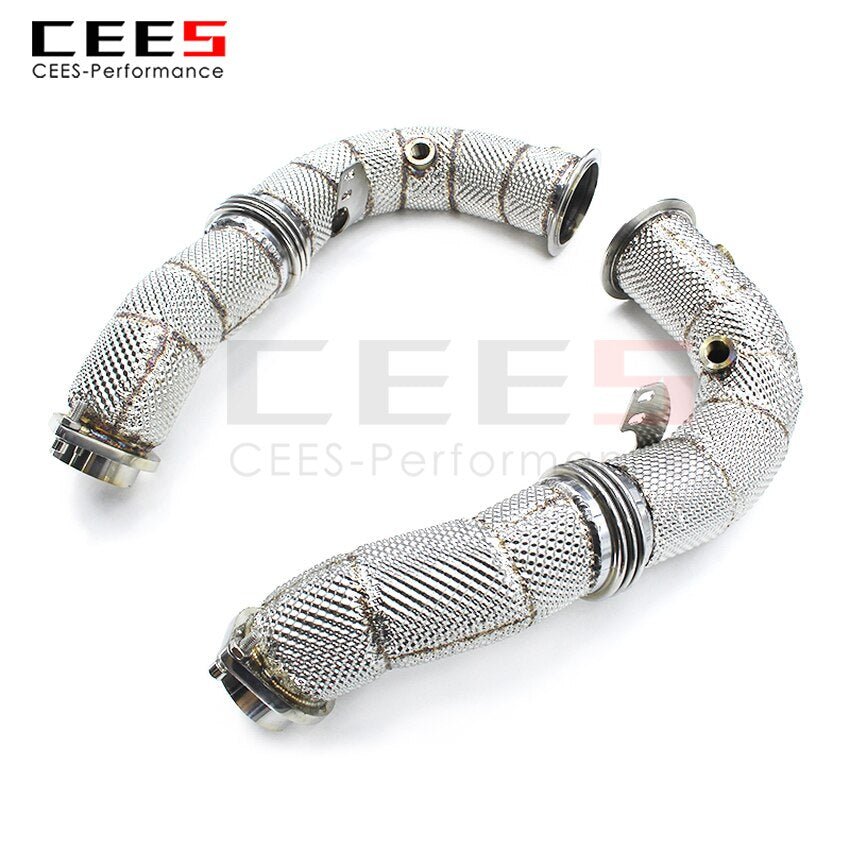 CEES Exhaust System For BMW X6 E71 4.4T Headers With/Without Catalyst Test Pipe Converter High Flow Catted Exhaust Downpipe