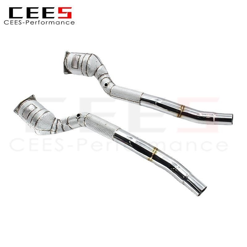 CEES Exhaust Downpipe for Ferrari GTC4 Lusso/Lusso T 6.3 2016- Tuning Performance with Catalyst Downpipe Car Accessories Refit