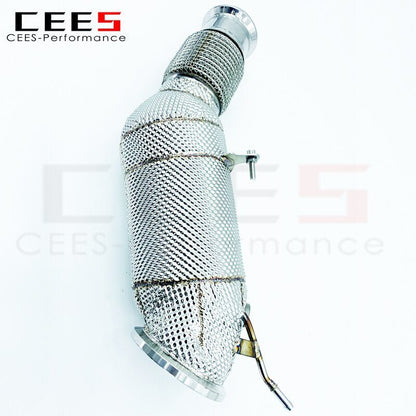 CEES Exhaust Downpipe for BMW Z4 G29 2.0T B48 2019-2021 with Catalyst Performance Catalytic Converters with Thermal Insulation