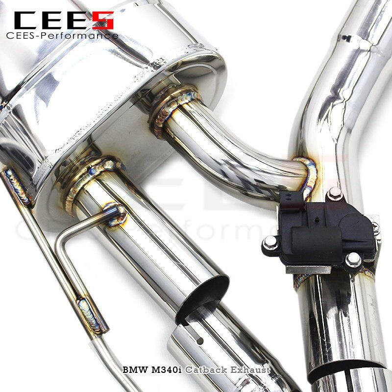 CEES Exhaust System for BMW M340i 3.0T 2019-2022 Performance Stainless Steel 304 Escape Exhaust Pipe Muffler Valvetronic Exhaust