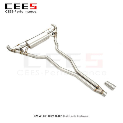 CEES Catback Exhaust for BMW X7 G07 3.0T 2019-2023 Tuning Performance Stainless Steel Exhaust Pipe Muffler Exhaust System