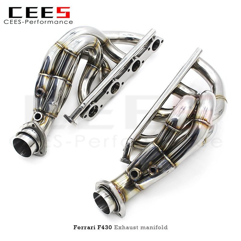 CEES Exhaust Manifolds For Ferrari F430/F430 Spider 4.3L 2005-2011 Stainless Steel Headers Exhaust System Assembly Parts