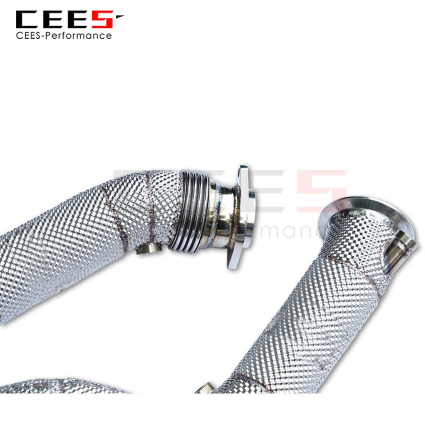 Exhaust System For BMW M3_M4 F80 F82 3.0T 2014-2019 Headers With Catalyst Test Pipe Converter High Flow Catted Exhaust Downpipe