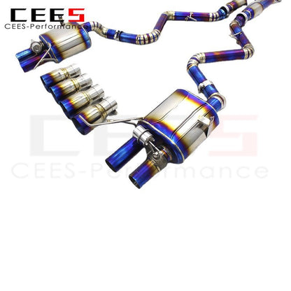 CEES Exhaust system For BMW M3 E90/E92/E93 4.0L 2007-2013 Front Mid-tail Titanium Exhaust valve control valve exhaust muffler