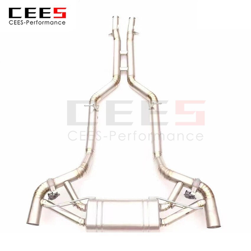 CEES Exhaust System For Mercedes-Benz AMG GT GTS GTR  4.0T Valve Muffler Catback Escape Tubo Escape Coche Terminale Scarico Auto