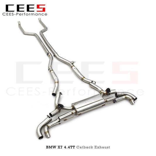 CEES Catback Exhaust Muffler for BMW X7 4.4TT 2019-2022 Tuning Stainless Steel High Performance Escape Catback Exhaust System