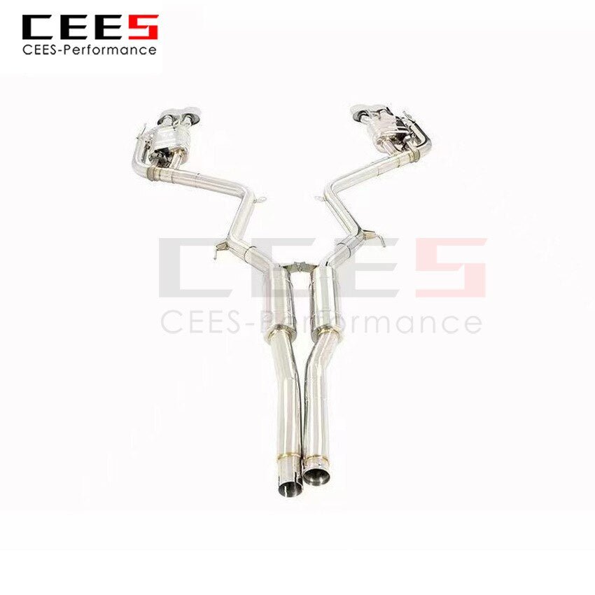 CEES Exhaust System For Mercedes-Benz S350 S300 Valve Muffler Catback Escape Tubo Escape Coche Terminale Scarico Auto