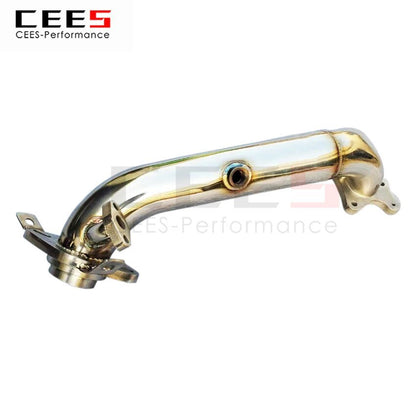 CEES Exhaust System For Honda Civic 2010-2016 1.8L FK8 Headers Without Catalyst No cat Downpipe Manifold Stainless Steel