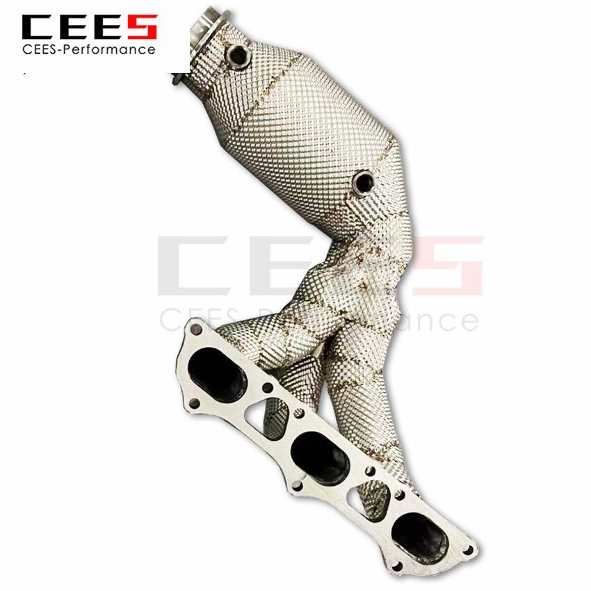 CEES Exhaust System For Porsche 911 GT3 Headers Stainless Steel Test Pipe No cat Downpipe Stainless Steel Car Parts