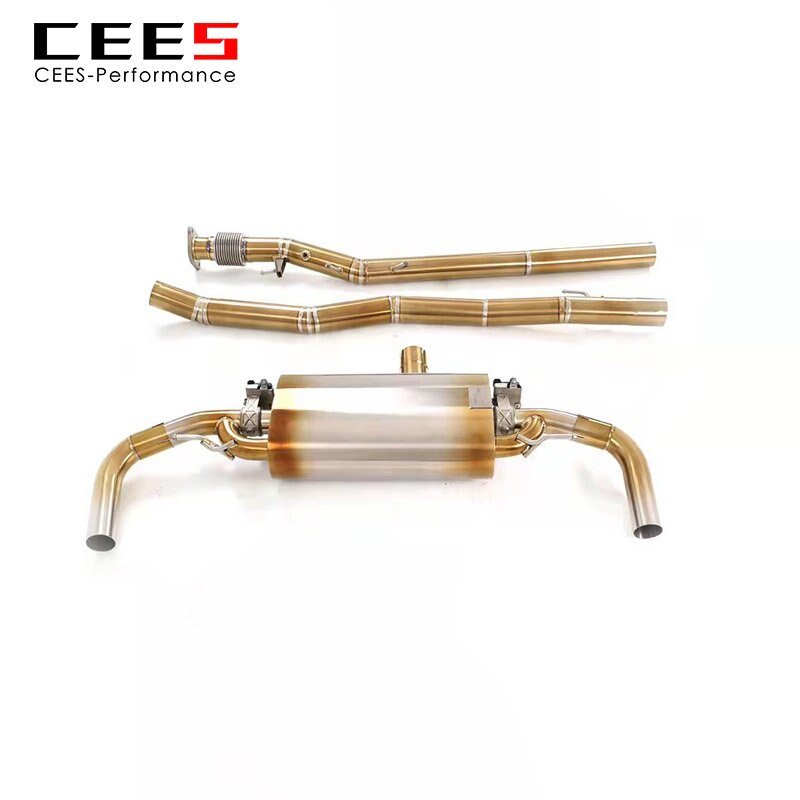 CEES Catback Exhaust for Mercedes-Benz A35 2.0T 2020- Exhaust Pipe Titanium Alloy High Performance Exhaust Valve Control Muffler