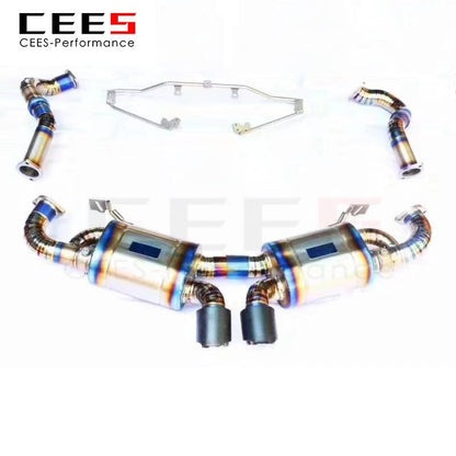 CEES Catback Exhaust for PORSCHE CAYMAN (981) 2013- Exhaust Pipe Muffler Titanium Tuning Performance Automobile Exhaust System