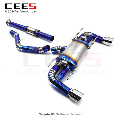 CEES Catback Exhaust for Toyota 86/GT86/FT-86 2012-2021 Titanium Exhaust Valve Control Tuning Performance Muffler Exhaust System