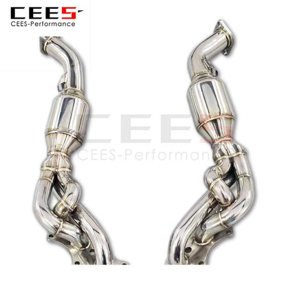 CEES Exhaust System For LEXUS LX570 Headers Stainless Steel Test Pipe No cat Downpipe Terminale Scarico Auto