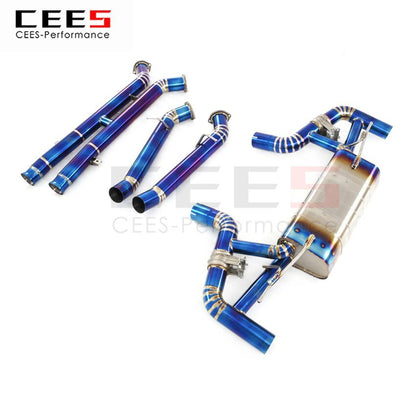 CEES Exhaust System For Mercedes-Benz GT GT-C G TC GT-S GTS 4.0TT Titanium Catback Valve Muffler Auto Modification Car Parts