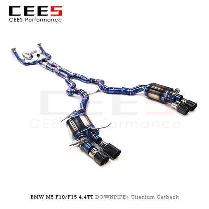 CEES Downpipe Catback Exhaust for BMW M5 F10/F15 4.4TT 2012-2016 Tuning Performance Titanium High Performance Exhaust System