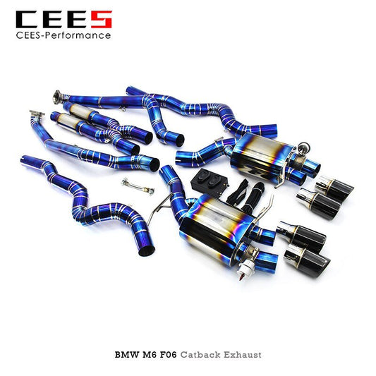 CEES Catback Exhaust For BWM M6 F06/F12/F13 4.4TT 2012-2016 Titanium alloy Exhaust valve control    Exhaust System