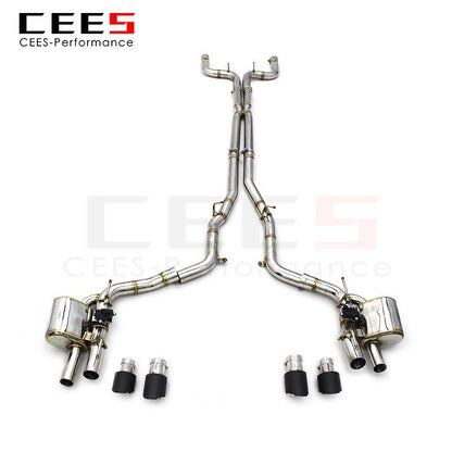 CEES Exhaust System For Maserati Quattroporte 3.0T 2013-2016 Stainless Steel exhaust pipe Racing Car Catback Muffler Pipe Escape