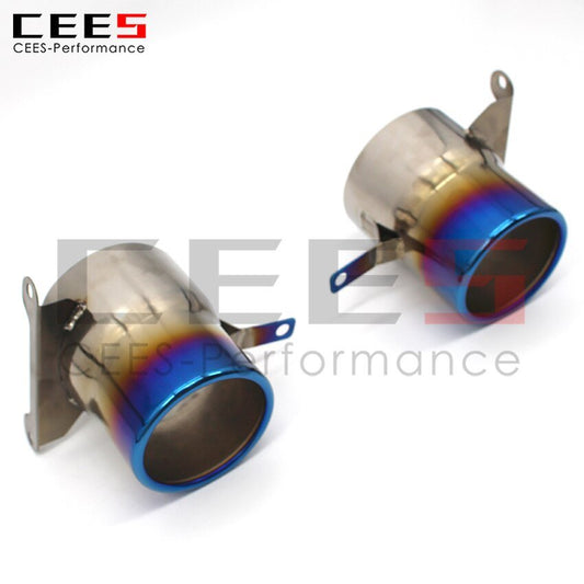 CEES Exhaust System For Ferrari 458 SP SC Titanium Tips/Stainless Steel Tips Tail Throat Sortie Echappement Voiture Upgrade