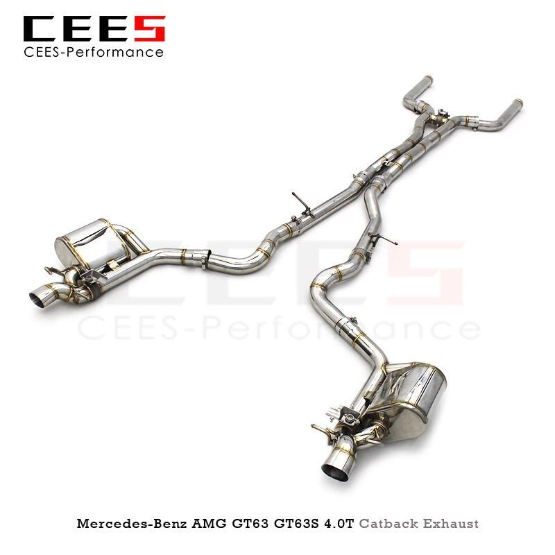 CEES Exhaust Pipe For Mercedes-Benz AMG GT63/GT63S 4.0T 2019-2023 Catback Exhaust Escape 304Stainless Steel Car Exhaust System