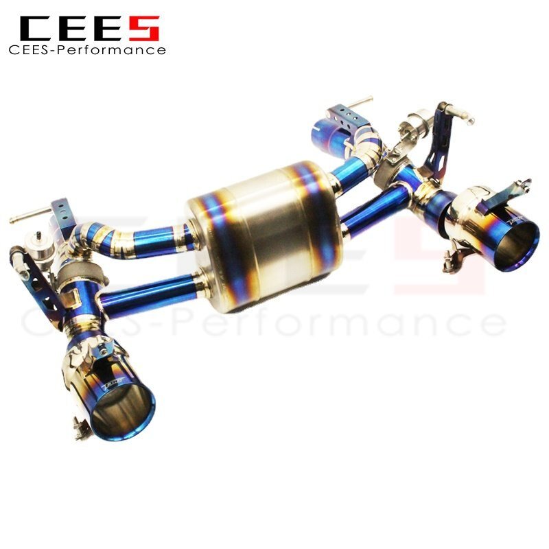 CEES Catback Exhaust for Ferrari 488 2015-2019 Titanium Tips Exhaust Pipe High Performance Car Tuning Exhaust System Escape