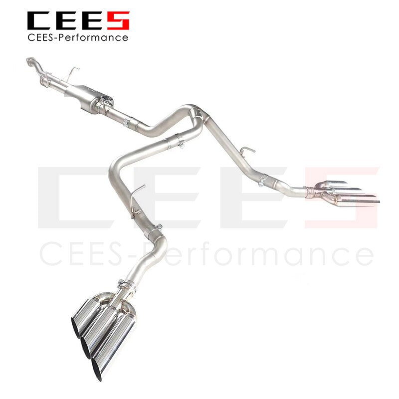 CEES StainlessSteel Exhaust System Performance Catback Front Pipe for Toyota Tundra  Auto Modification Electronic Valve Muffler