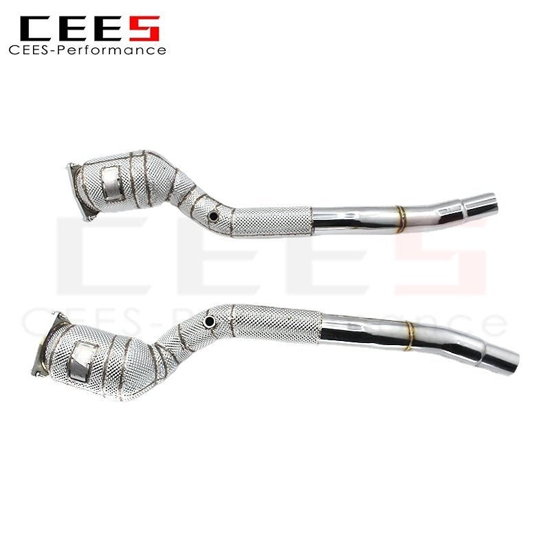 CEES Exhaust Downpipe for Ferrari GTC4 Lusso/Lusso T 6.3 2016- Tuning Performance with Catalyst Downpipe Car Accessories Refit