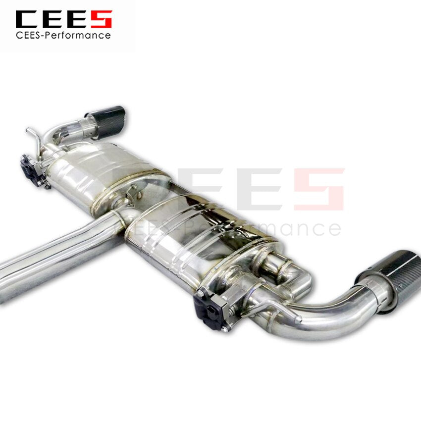 CEES Exhaust System For Volkswagen VW golf 7 7.5 Catback Stainless Steel Valve Muffler Catback Escape Tubo Escape Coche Car Part