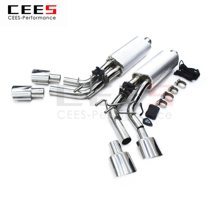 CEES Exhaust System For Mercedes Benz G500 G63  Stainless Steel Valve Muffler Catback Escape Tubo Escape Coche Car Parts