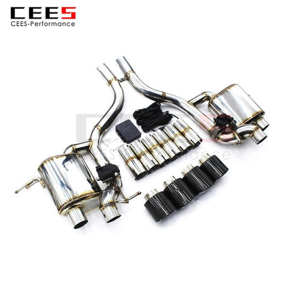 CEES Exhaust System For Maserati GT 4.2 4.7 Stainless Steel Performance Valve Muffler Catback Escape Tubo Escape Coche Car Parts