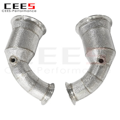 CEES Downpipe for Porsche Panamera 971 2.9T 2018+ High Performance Tuning Exhaust Downpipe Stainless Steel Pipe Exhaust System