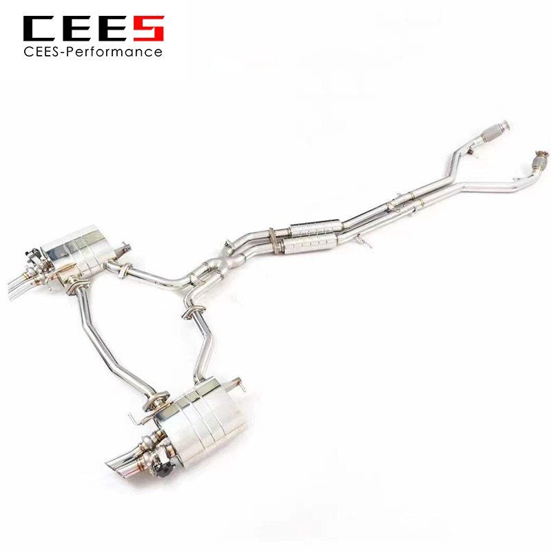 CEES Catback Exhaust For AUDI A8 C8 3.0T 2018-2022 Exhaust valve control Exhaust System