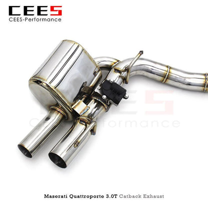 CEES Exhaust System For Maserati Quattroporte 3.0T 2013-2016 Stainless Steel exhaust pipe Racing Car Catback Muffler Pipe Escape