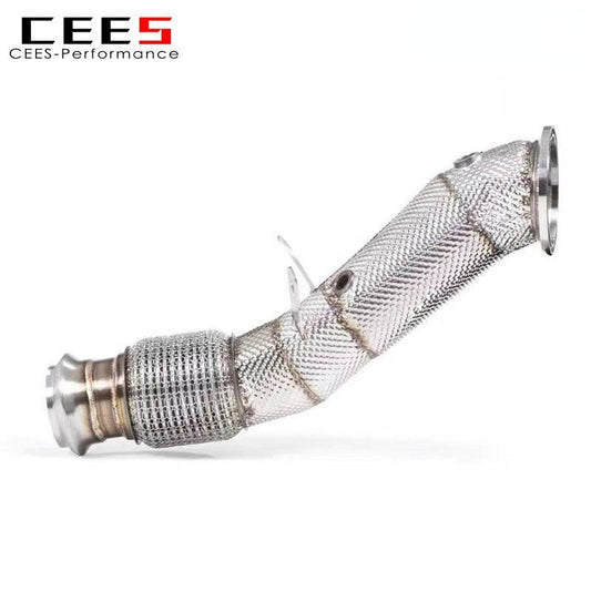 CEES Downpipe for BMW Z4 G29 B48 2.0T 19-2022 High Performance Catalytic Converter Catless Downpipe Stainless Steel ExhaustPipe