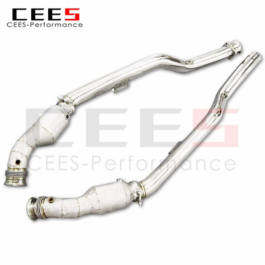 Exhaust System For Mercedes Benz S320 S350 S500 S450 S600 Headers With Catalyst Test Pipe Converter High Flow Catted Downpipe