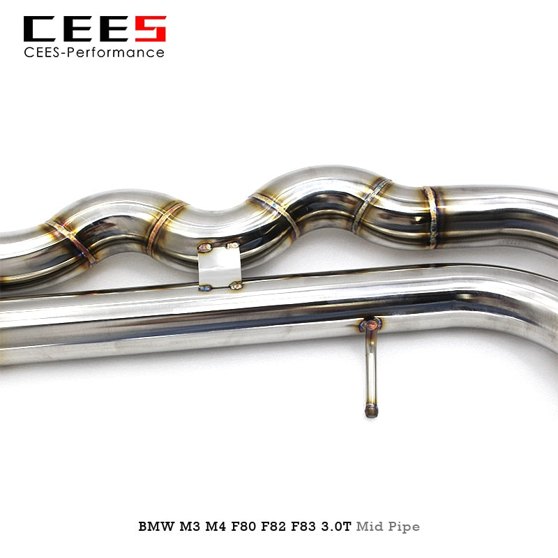 CEES Tuning Performance Mid Pipe Car Accessories Muffler For M2C/M3/M4 F80 F82 F83 F8X S55 3.0T  Exhaust System