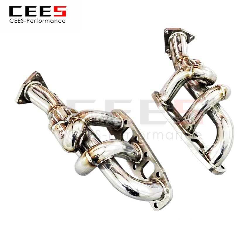 CEES Exhaust System For Nissan 350Z 3.5L 2004-2006 Headers Manifold Test Pipe No cat Downpipe Stainless Steel Car Accessories