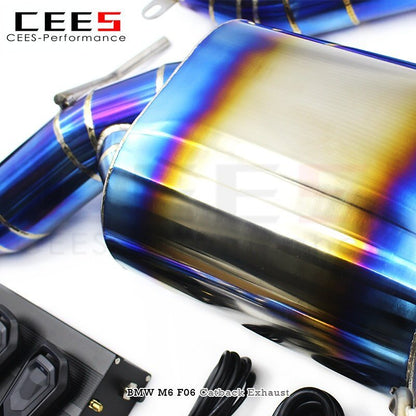 CEES Catback Exhaust Downpipe For BWM M6 F06/F12/F13 4.4TT 2012-2016 Car Exhaust System Titanium alloy Exhaust Pipe Muffler