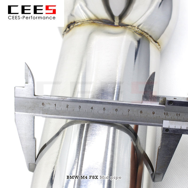 CEES Mid Pipe for BMW M4 F8X 3.0T 2015-2019 Stainless Steel Performance Exhaust Pipe Muffler Car Exhaust System