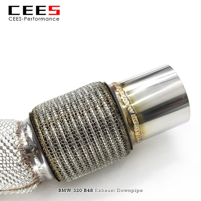 CEES Exhaust Downpipe for BMW 320 B48 2.0T 2019-2022 Catless Downpipe Catalytic Converter Performance ExhaustPipe Auto Accessory