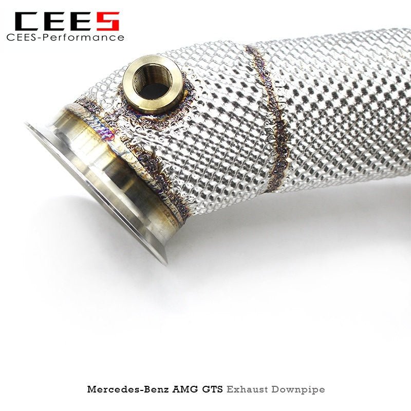 CEES Downpipe For BENZ AMG GT GTS C190 4.0T 2014-2020 High Performance Pipe Car Exhaust System Exhaust Downpipe