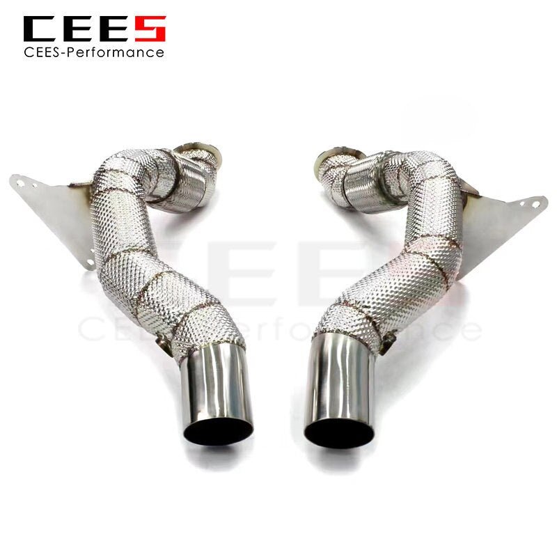 CEES Catback Exhaust for Ferrari 488 3.9 2015- High Performance Downpipe Stainless Steel Catless Downpipe Tuning Exhaust System