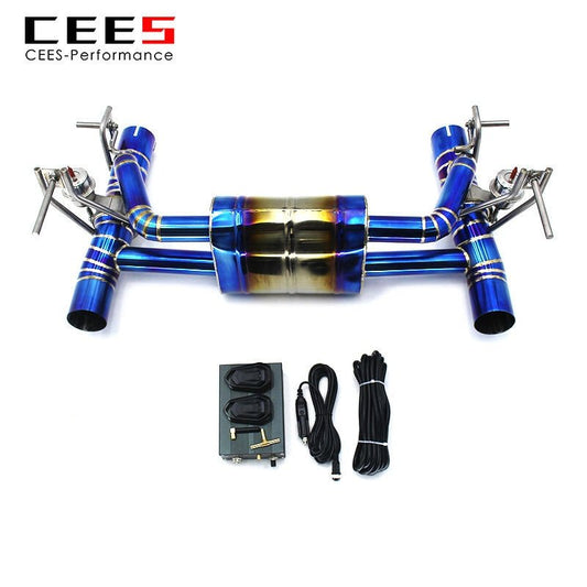 CEES Catback Exhaust for Ferrari488 2015-2019 Performance Exhaust Pipe Muffler Titanium Alloy Valve Escape Car Exhaust System