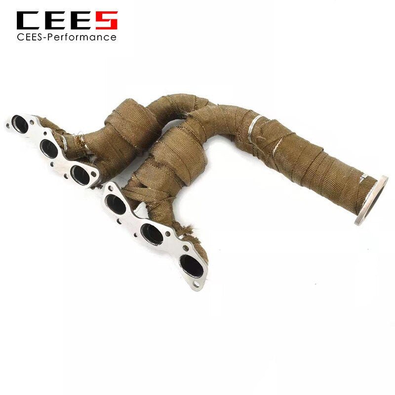 CEES Exhaust manifold For Aston Martin DB9 V12 6.0L 2012-2016 Racing Car Exhaust Pipe Stainless Steel performance Exhaust System