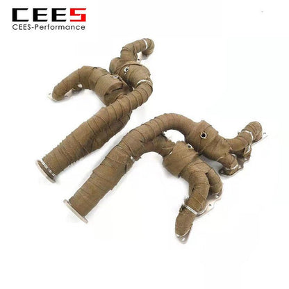 CEES Exhaust manifold For Aston Martin DB9 V12 6.0L 2012-2016 Racing Car Exhaust Pipe Stainless Steel performance Exhaust System