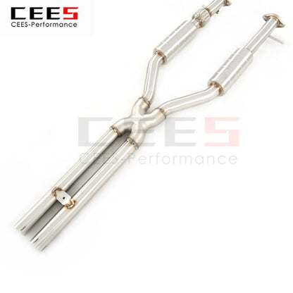 CEES Exhaust System For Dodge Challenger 3.6 Stainless Steel Performance Valve Muffler Catback Escape Tubo Escape Coche Car Part