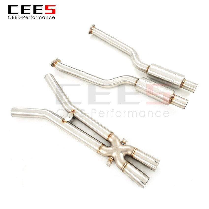 CEES Exhaust System For BMW M6 Stainless Steel Valve Muffler Catback Escape Tubo Escape Coche Terminale Scarico Auto